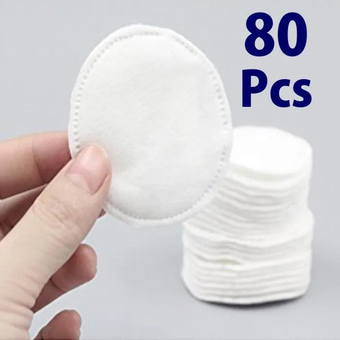 80 Pc Makeup Remover Pure Cotton Pads