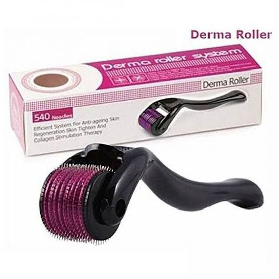 Combo Pack: Derma Roller + Hair Oil Applicator Bottle + Scalp Massager
