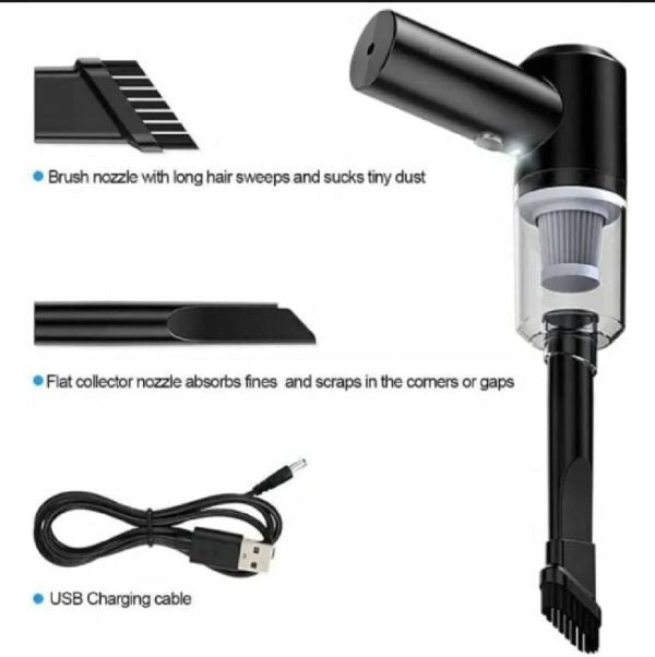 3 In 1 Portable Car Vacuum Cleaner