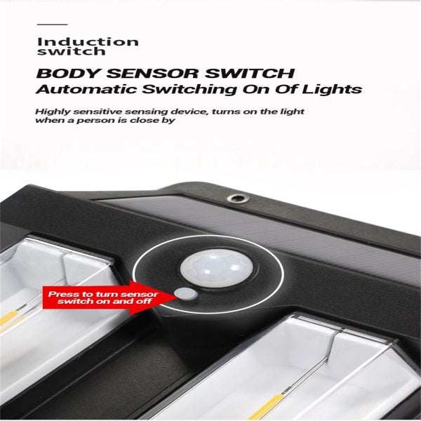 Solar Motion Sensor Wall Light – Warm Waterproof Outdoor Lamp for Garden & Home