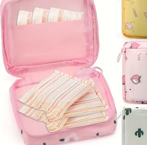 Portable Hygiene & Cosmetic Pouch (Random Design)