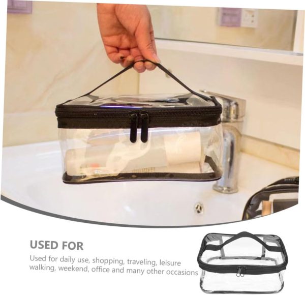 Clear Travel Makeup & Toiletry Bag (Random Color)