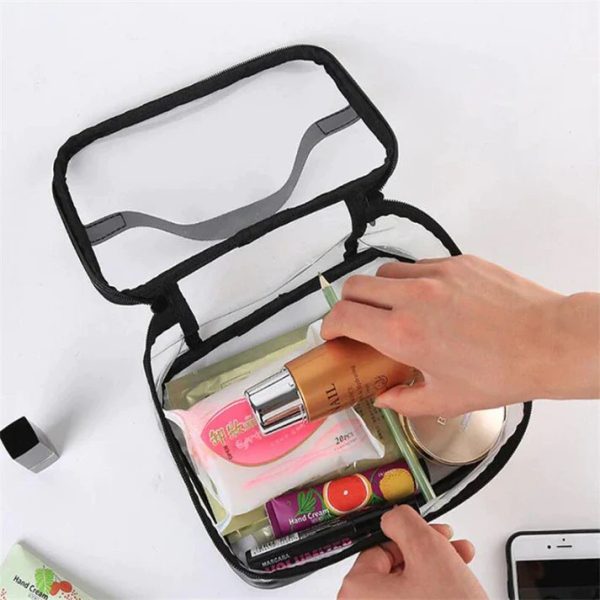 Clear Travel Makeup & Toiletry Bag (Random Color)