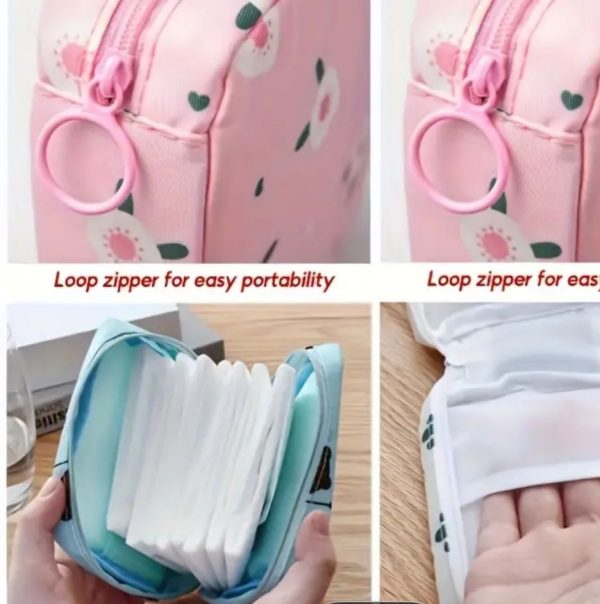 Portable Hygiene & Cosmetic Pouch (Random Design)